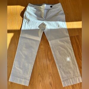 Tan Straight Crop Pants size 4 Loft brand